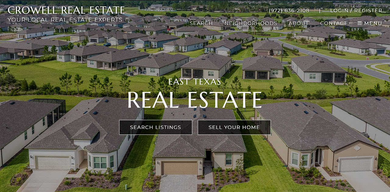 Crowellrealestate.net homepage screenshot